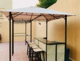 BBQ & Bar Sunshades with seating/ lighting