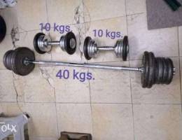 Dumbbells and Barbell