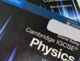 physics IGCSE book and workbook