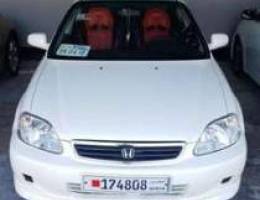 For sale honda civic model 2000 New battre...