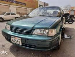 Toyota tarcel Model1998 insurance and pass...