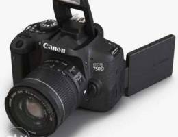 Canon 750d with 2 Lens and bag for sale