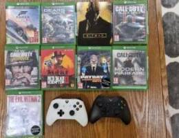 Xbox One remotes and games