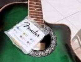 22 frets green turtle back acoustic electr...