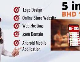 E-commerce Website Design with android app