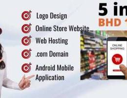 E-commerce Website Design with android app