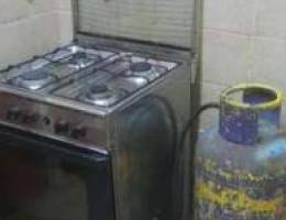 Oven with alsadeq gas cylinder