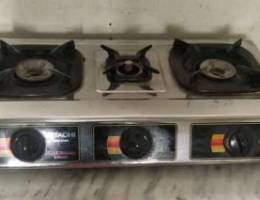 Hitachi gas stove (3 burner) auto ignition