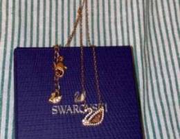 Dazzling swan necklace by Swarovski