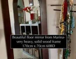 Marina wooden mirror