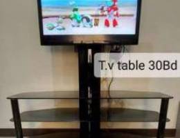 T.v & table