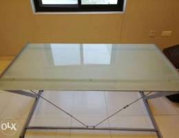 140Ã—70 glass desk