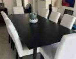 Table and 8 chairs