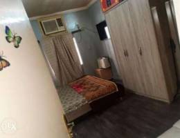 Fully furnished room with attached bathroo...