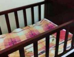 baby bed with new mattress