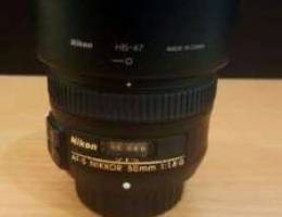 Nikon AF-S Nikkor 50mm f/1.8G lens (mint c...