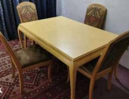 Durable Dining Table with 4 chairs