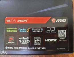 I7 9th Gen MSI Gaming Laptop