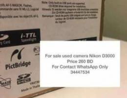 Nikon D3000 Used Camera