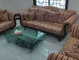 Ø·Ù‚Ù… Ø¬Ù„ÙˆØ³ 7 Ø£Ø´Ø®Ø§Øµ Sofa set 7 person with gl...