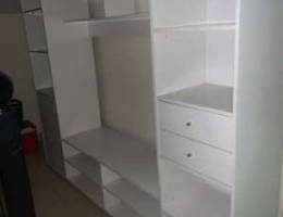 TV storage shelves