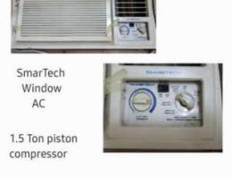 Smartech 1.5ton window ac (piston)