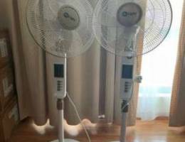 Two rarely fans with remote control