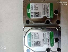 WD Green 3 TB available 25 bd each