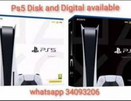 Ps5 Disc and digital available