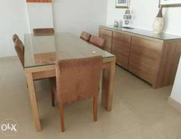 Dining table and console