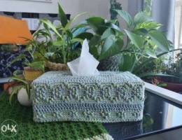 Tissue box cover crochet