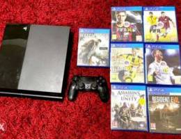 PS4 with 7 games