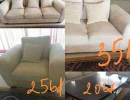 Sofa set of 3 pieces +coffee table