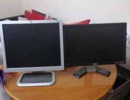 Hp and Dell monitor 17 inches