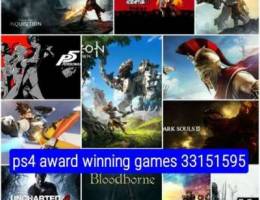 ps4 award winning games