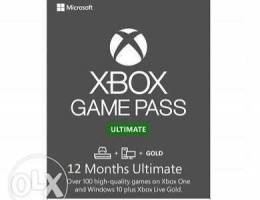 Xbox gamepass ultimate 1 year