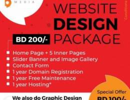 Website Services starting from BD 100/-