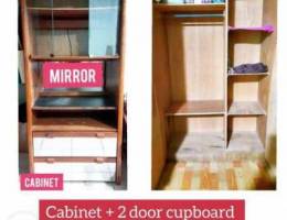 Big cabinet + 2 door cupboard- 6 BD only f...