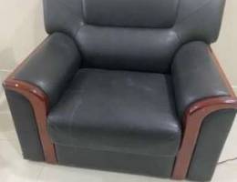 6 seater leather office sofa set