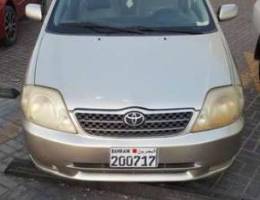 Toyota corolla 2002 for urgent sale