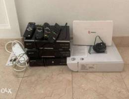 Set of 3 satellite receivers and 2 interne...