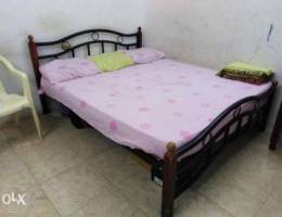 Ø³Ø±ÙŠØ± 200 /160 Ø³ØªÙŠÙ„ Ø¯ÙˆÙ† Ù…Ø±ØªØ¨Ø© steel bed wit...