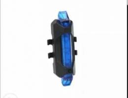 hot rechargeable USB LED BLUE bycycle back...